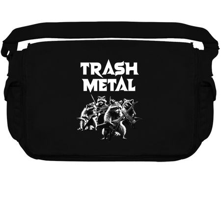 Trash Metal T-Shirt: Raccoons Playing Heavy Metal Instruments tiny thumbnail