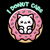I Donut Care T-Shirt: Kawaii Cat in Donut - Whimsical Pun Tee tiny thumbnail