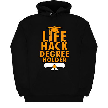 Life Hack Degree Holder Funny Graduation Gift tiny thumbnail