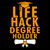 Life Hack Degree Holder Funny Graduation Gift tiny thumbnail