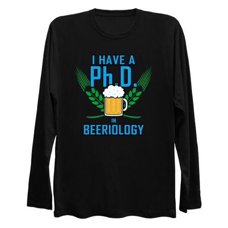 PhD In Beeriology Party Gift For Beer Drinkers tiny thumbnail