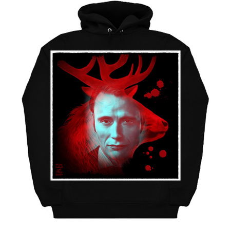 Hannibal Blood Red Stag Cross Process Double Exposure tiny thumbnail