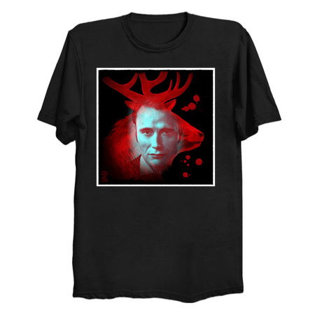 Hannibal Blood Red Stag Cross Process Double Exposure tiny thumbnail