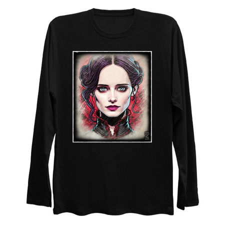 Eva Green Colored Pencils Comic Style Portrait tiny thumbnail