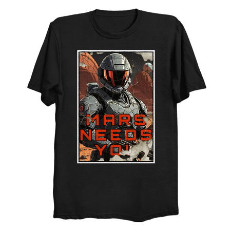 Mars Needs You Distressed Martian Marine Advertisement tiny thumbnail