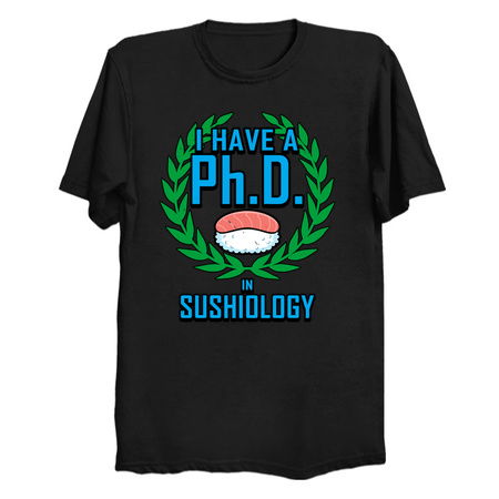 Funny PhD In Sushiology Gift For Sushi Lovers tiny thumbnail