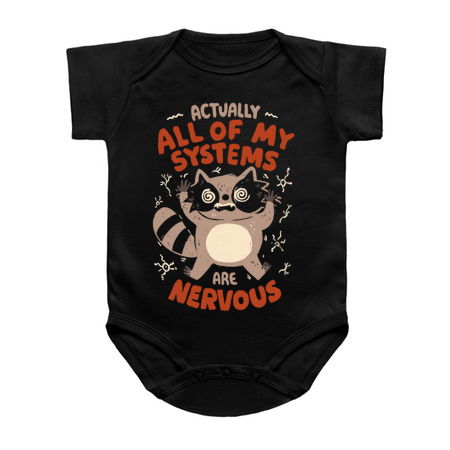Nervous System - Funny Sarcasm Anxiety Raccoon Gift tiny thumbnail
