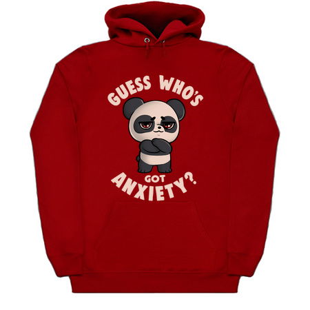 Guess Whos Got Anxiety - Funny Sarcasm Anxiety Cute Panda Bear Gift tiny thumbnail