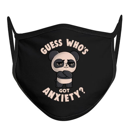 Guess Whos Got Anxiety - Funny Sarcasm Anxiety Cute Panda Bear Gift tiny thumbnail