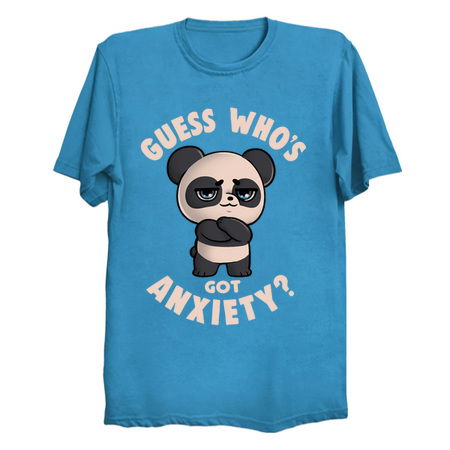 Guess Whos Got Anxiety - Funny Sarcasm Anxiety Cute Panda Bear Gift tiny thumbnail