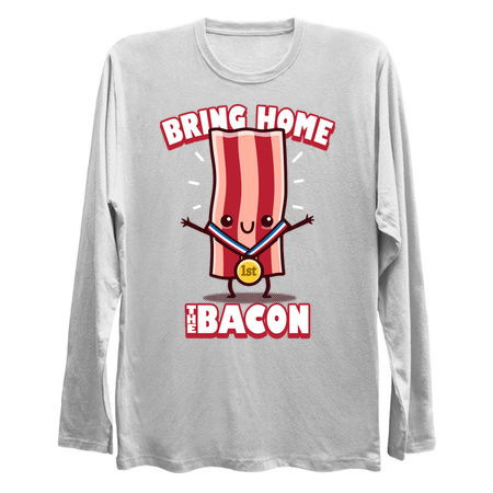 Bring Home The Bacon Cute Kawaii Bacon Cartoon tiny thumbnail