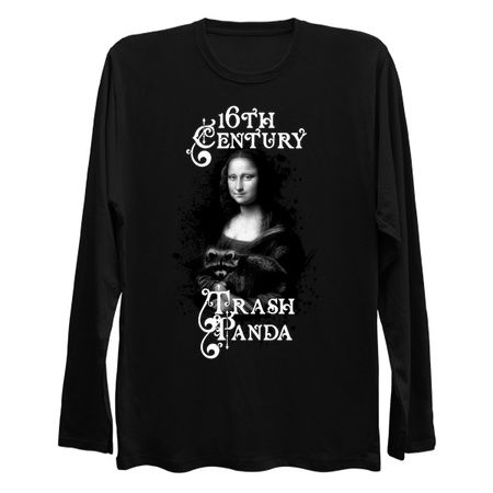 16th Century Trash Panda T-Shirt: Mona Lisa with Raccoon tiny thumbnail