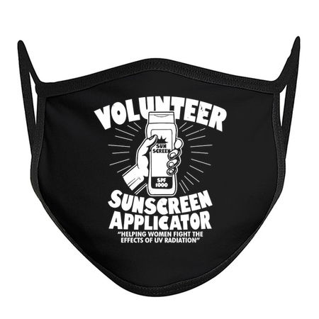 Volunteer Sunscreen Applicator Funny Original Summer Meme For Him Men tiny thumbnail