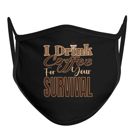 I Drink Coffee for Your Survival T-Shirt: Humorous Coffee Lover Tee tiny thumbnail