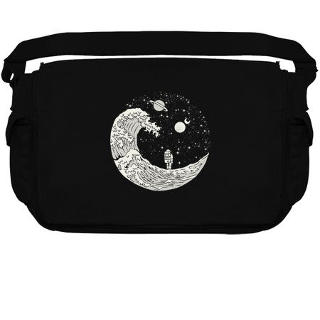 Gravity Astronaut Interstellar Kanagawa Wave Black and White by Tobe Fonseca tiny thumbnail