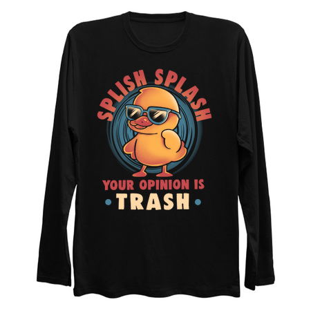 Your Opinion is Trash - Funny Sarcasm Cute Duck Gift tiny thumbnail