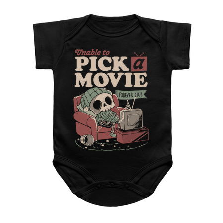 Unable to Pick a Movie - Dark Cute Sarcasm Death Skull Skeleton Gift tiny thumbnail
