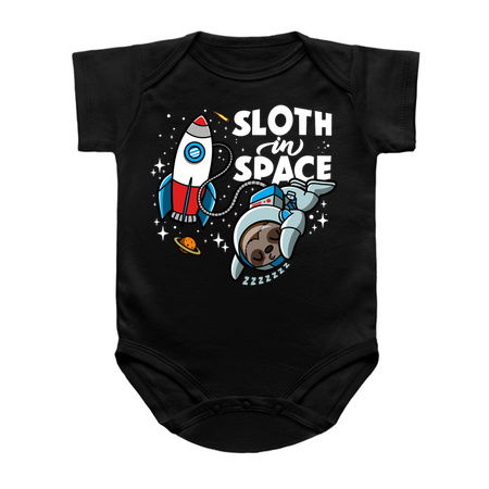 Sloth In Space Funny Cute Astronaut Lazy Sloth Cartoon tiny thumbnail