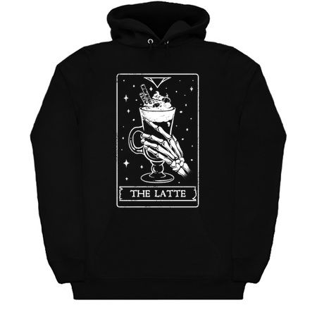 The Latte - Cool Pumpkin Latte Skull Skeleton Dark Tarot Card Gift tiny thumbnail
