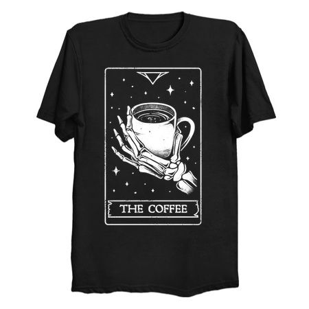 The Coffee - Cool Coffee Mug Skull Skeleton Dark Tarot Card Gift tiny thumbnail