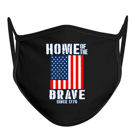 Home Of The Brave Patriotic 4th Of July American Slogan tiny thumbnail