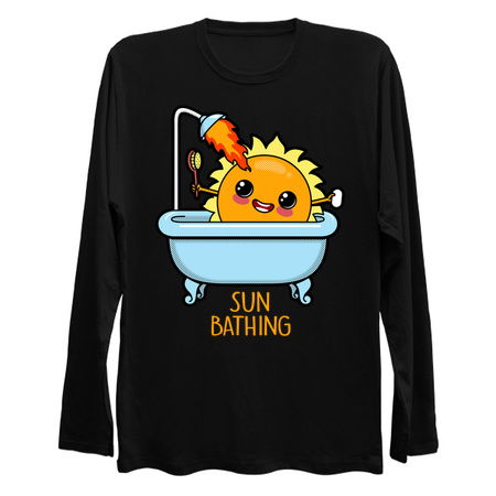 Cute Kawaii Sun Bathing Funny Summer Cartoon tiny thumbnail