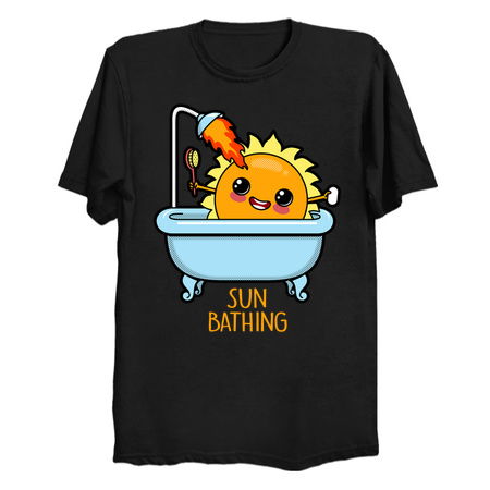 Cute Kawaii Sun Bathing Funny Summer Cartoon tiny thumbnail