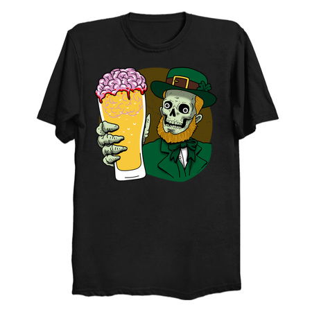Irish Zombie Funny Beer Drinking Zombie tiny thumbnail