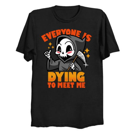 Funny Cute Grim Reaper Pun Dark Humor Meme tiny thumbnail