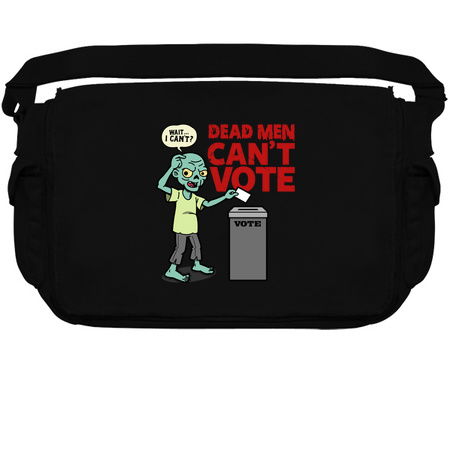 Dead Men Can't Vote Funny 2024 Election Spooky Poster tiny thumbnail