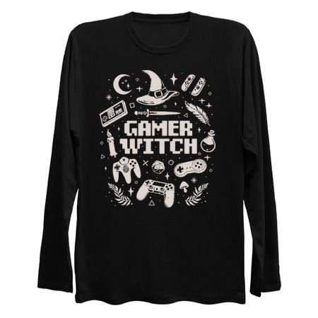 Gamer Witch - Dark Cool Goth Nerd Mystic Gaming Gift tiny thumbnail