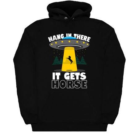 Hang In There It Gets Horse Funny Meme tiny thumbnail