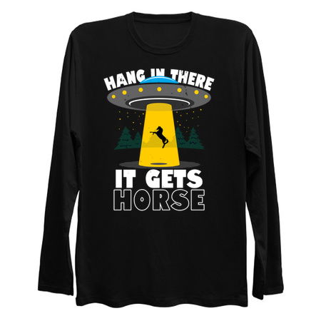 Hang In There It Gets Horse Funny Meme tiny thumbnail