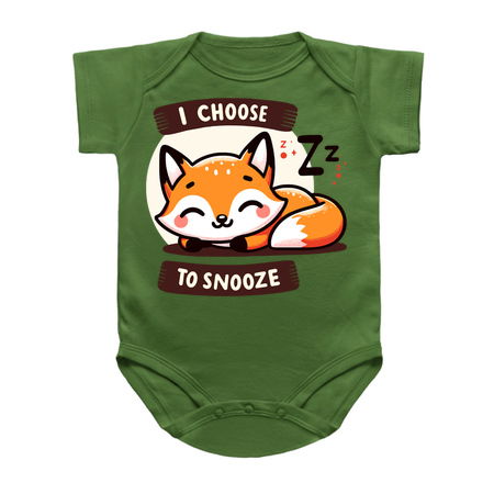 Choose To Snooze Cute Sleeping Fox tiny thumbnail