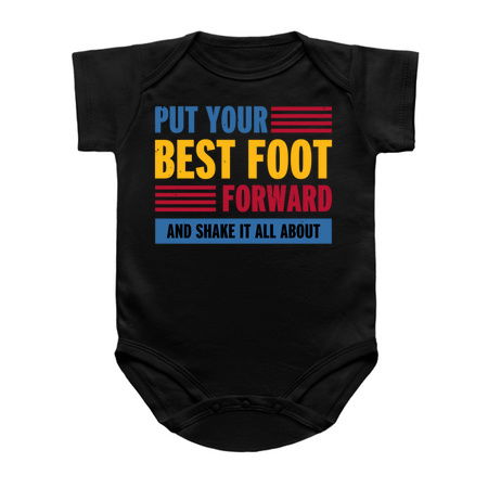 Put your best foot forward funny phrase typography tiny thumbnail