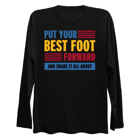 Put your best foot forward funny phrase typography tiny thumbnail