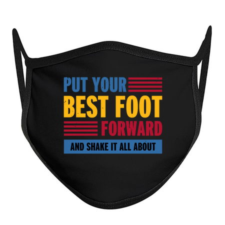 Put your best foot forward funny phrase typography tiny thumbnail