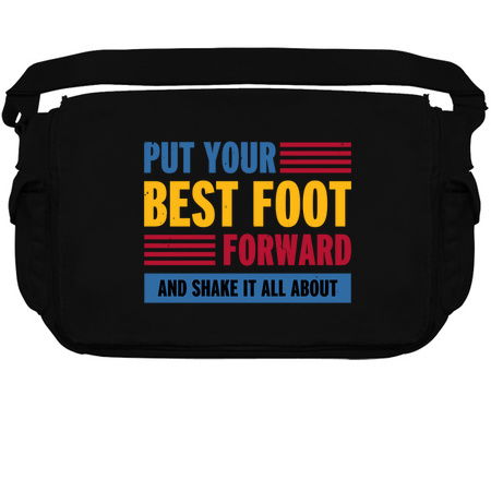 Put your best foot forward funny phrase typography tiny thumbnail