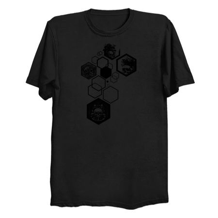 Psychedelic hexagon. Secrets of ancient symbols tiny thumbnail