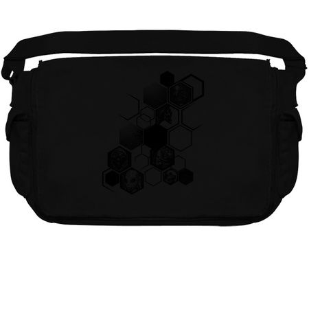 Psychedelic hexagon. Symbolism of skulls tiny thumbnail