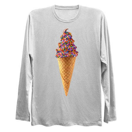Rainbow Sprinkles Chocolate Ice Cream Cone tiny thumbnail