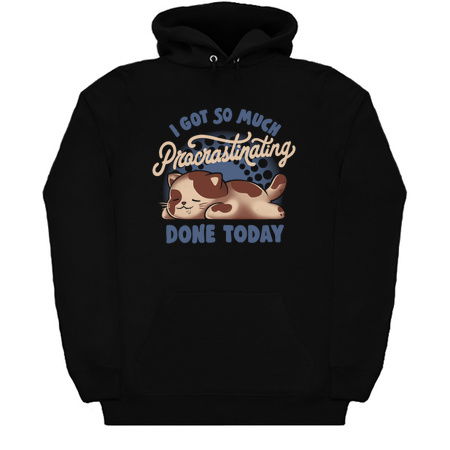 I Got So Much Procrastinating Done Today - Sarcasm Funny Cute Lazy Cat Gift tiny thumbnail