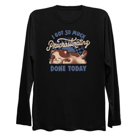 I Got So Much Procrastinating Done Today - Sarcasm Funny Cute Lazy Cat Gift tiny thumbnail