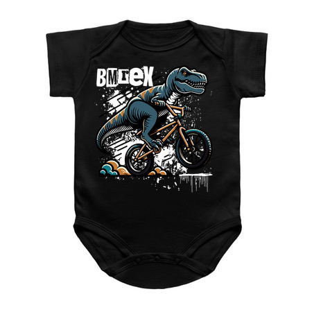 BM-reX T-Shirt: T-Rex Riding BMX - Dinosaur Cyclist Humor Tee tiny thumbnail