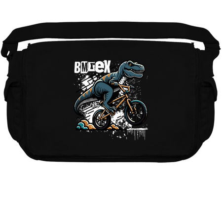 BM-reX T-Shirt: T-Rex Riding BMX - Dinosaur Cyclist Humor Tee tiny thumbnail