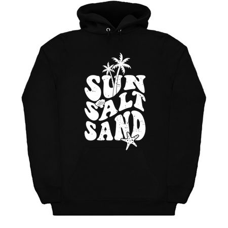 Sun Salt Sand T-Shirt: Typography with Beach Elements - Summer Vibes Tee tiny thumbnail
