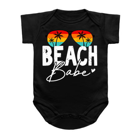 Beach Babe T-Shirt: Sunglasses with Retro Sunset Reflection - Summer Chic Tee tiny thumbnail