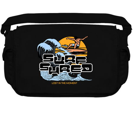 Surf Shred T-Shirt: Surfer with Retro Sunset - Wave Riding Tee tiny thumbnail