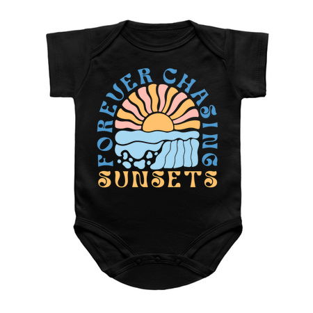 Forever Chasing Sunsets T-Shirt: Boho Sunset Design - Summer Wanderlust Tee tiny thumbnail