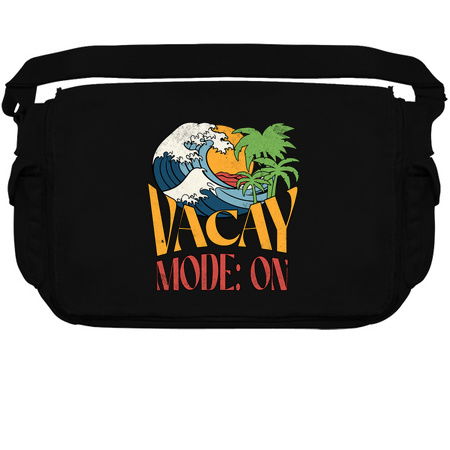 Vacay Mode: On T-Shirt: Waves, Palm Trees, and Sunset - Ultimate Vacation Te tiny thumbnail